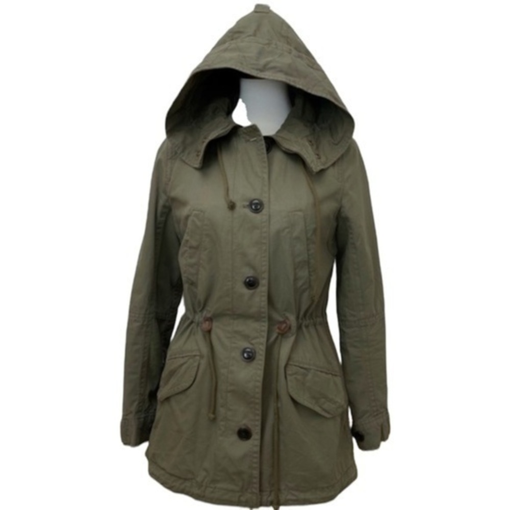Gap Sherpa Lined Anorak Army Green Jacket